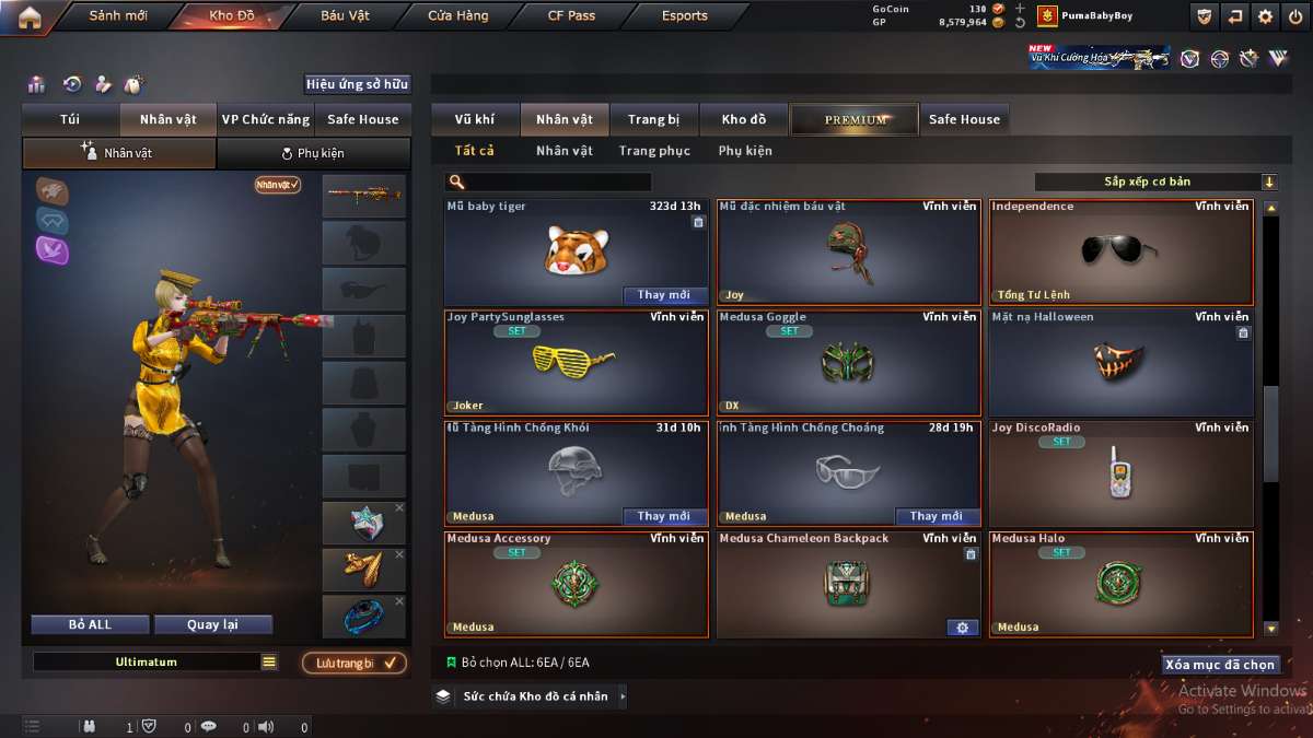 shop acc cf uy tin gia re